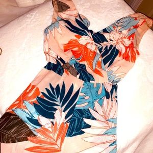 Floral romper for the summer